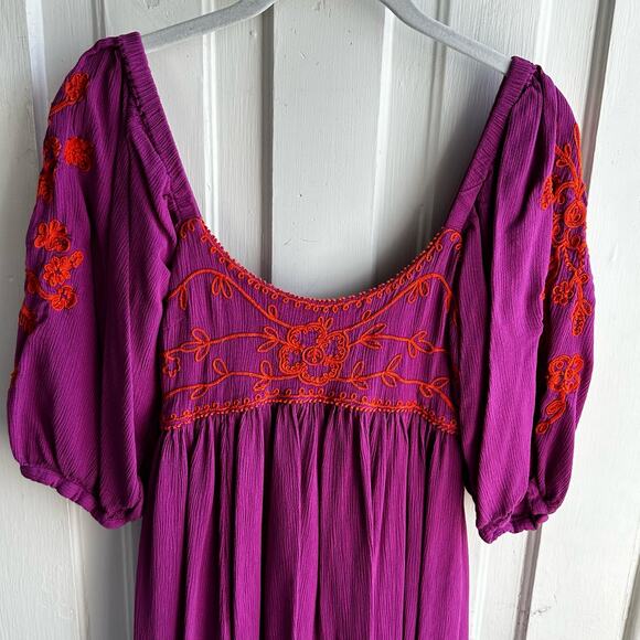 Free People Wedgewood Embroidered Maxi Dress in Orchid Pavilion - Picture 4 of 11